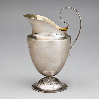 GRÄDDKANNA, silver, Stockholm, 1813. Vikt 217g.