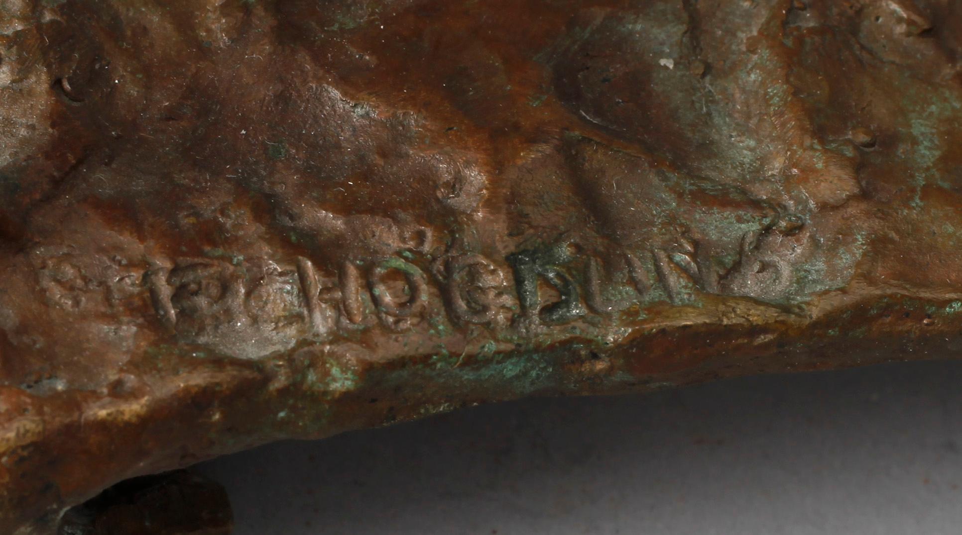 ERIK HÖGLUND, Skulptur, brons, signerad.