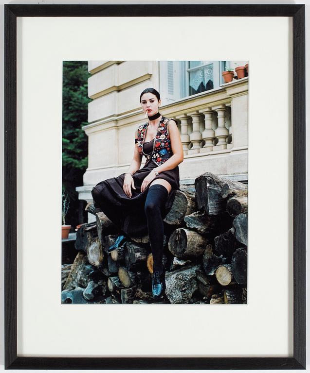 HELMUT NEWTON, färgoffset, tagen för Blumarine, 1993.