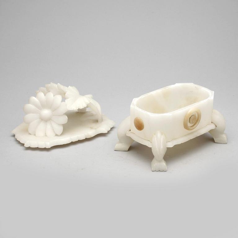 PARTI ALABASTER, 3 st, 1800/1900-tal.