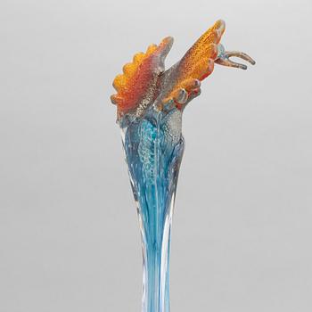 Kjell Engman, a unique glass sculpture, Kosta Boda, Sweden.