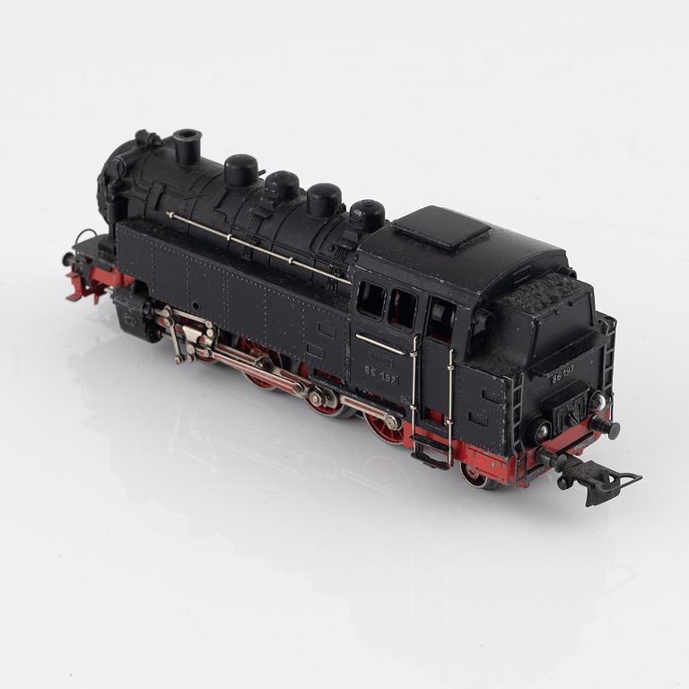 Märklin, ånglok modell TT 800, spår H0, 1950-tal.