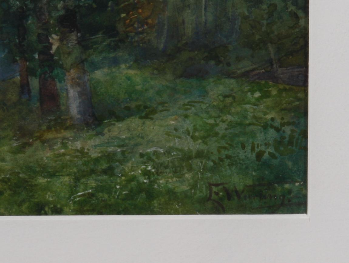 WARLING, ELISABETH. Akvarell, sign.