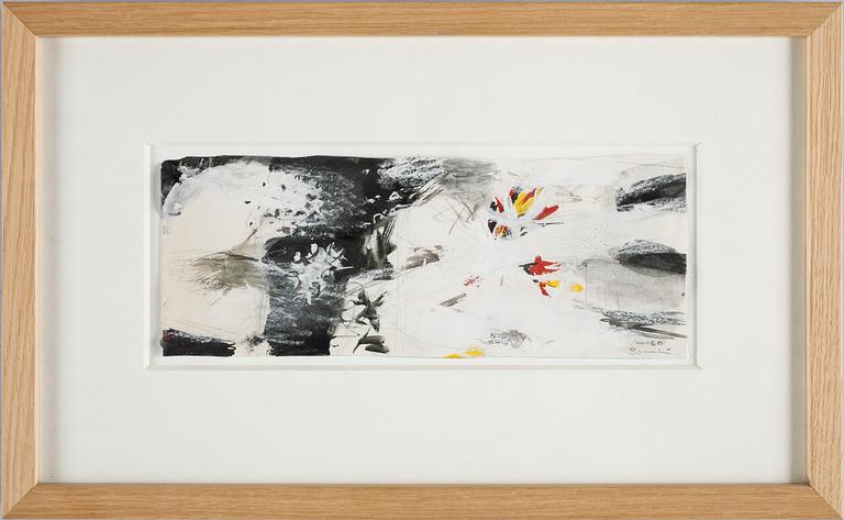 OLLE BONNIÉR, gouache och blyerts, sign o dat -60.