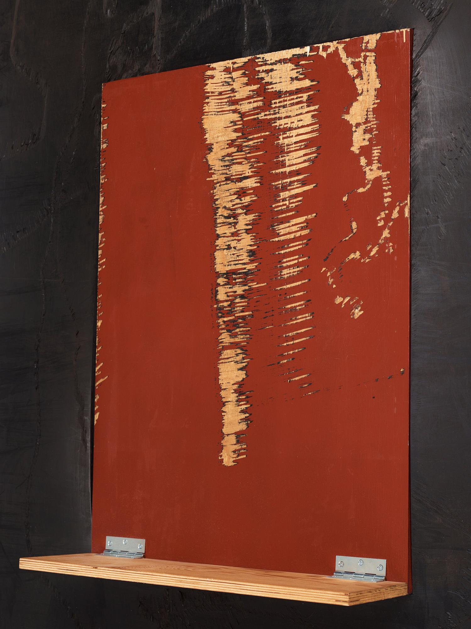 Ståle Vold & Fredrik Vaerslev, Executed in 2012. Acrylic, car paint and spray paint on pine with steel hinges and spray-.