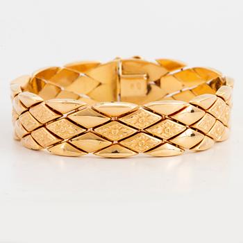 18K gold bracelet, Italy.