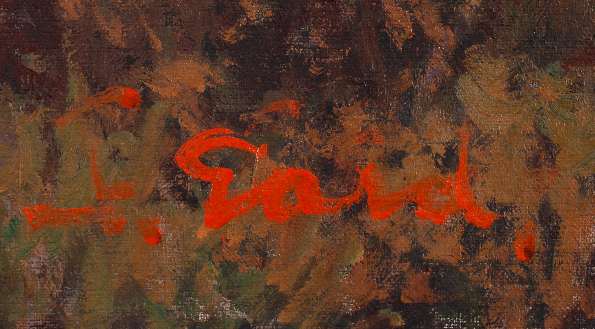 FRANS GARD, olja på duk, signerad.