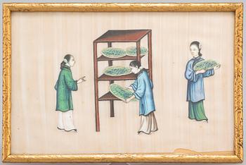 A Chinese water colour on rice paper by unknown artist, 20th century.