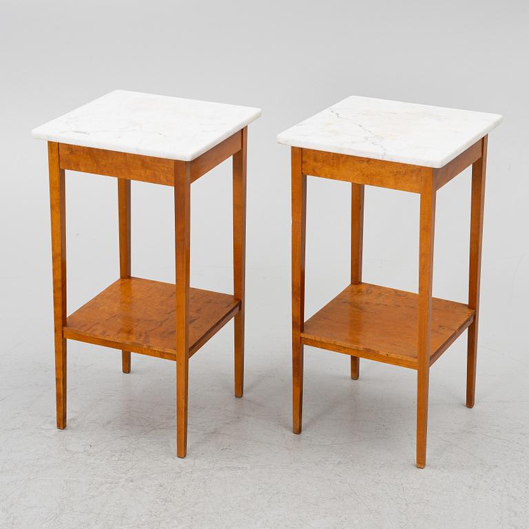 Bedside tables, early 20th century.