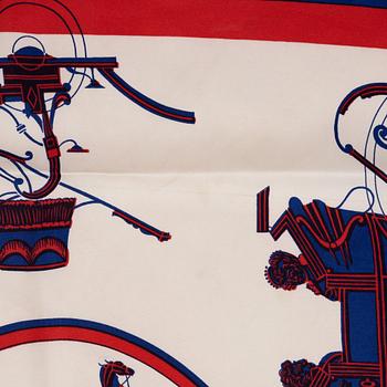 Hermès, scarves, 2 st, "Ex Libris".