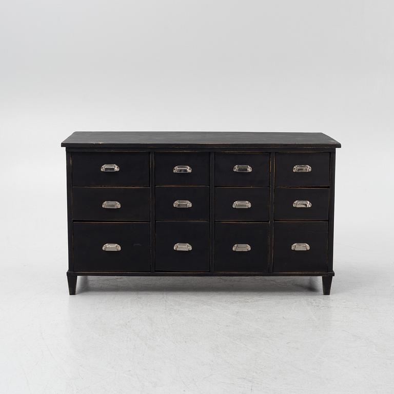 A painted sideboard with drawers, 21st Century.