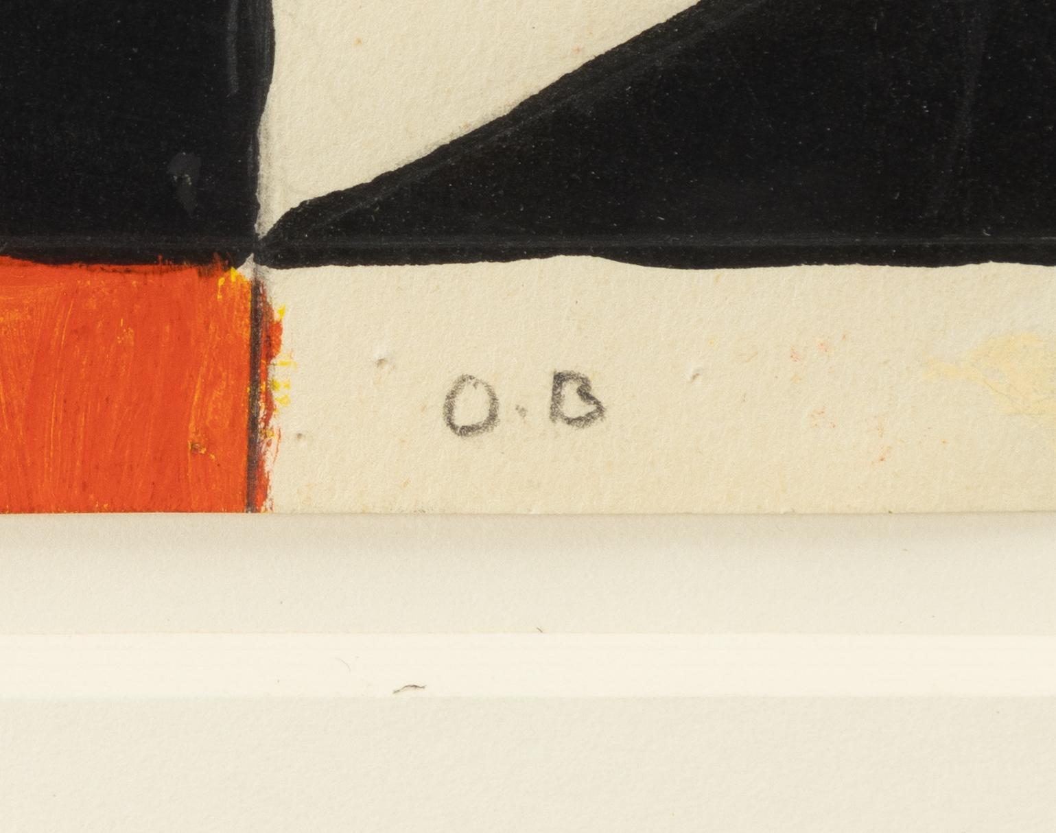 Olle Bonniér, Composition in red, black and white.