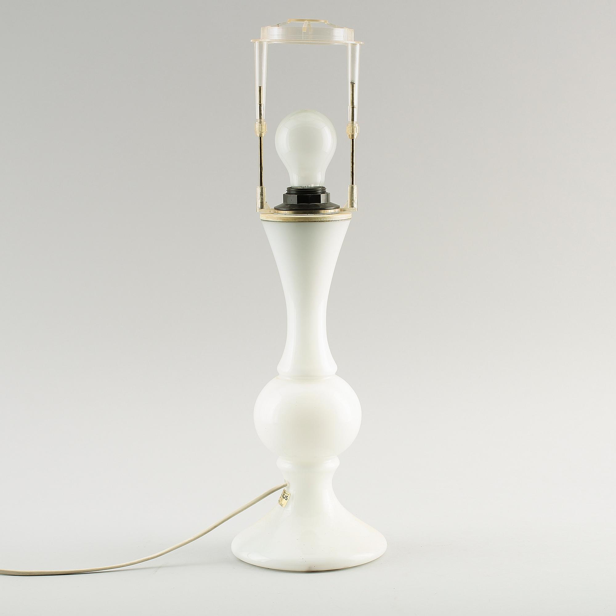 BORDSLAMPA, glas, Nr 212, Luxus, 1900-talets mitt.