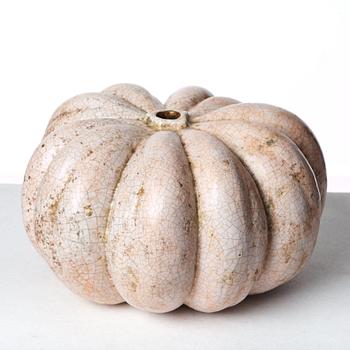 Hans Hedberg, a faience sculpture of a pumpkin, Biot, France.