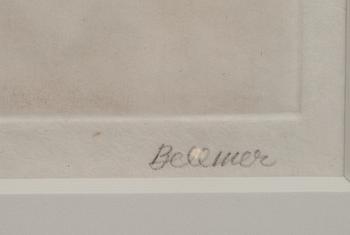HANS BELLMER, 4 st, etsningar, signerade.