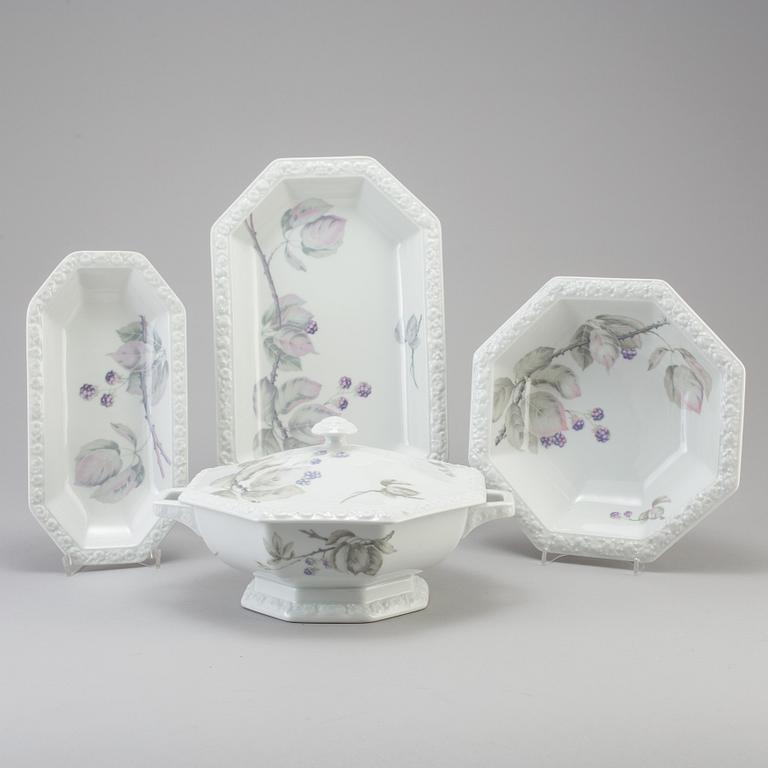 MATSERVIS, 58 delar, porslin, "Maria Björnbär", Rosenthal.