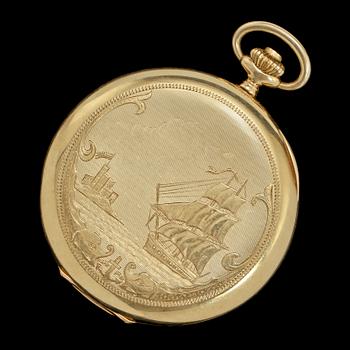 FICKUR, 14k guld, 1900-talets första hälft. Tot vikt 85 g.