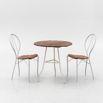 Tore Ahlsén, a garden table and two chairs 'Pia', Gärsnäs, 2004.