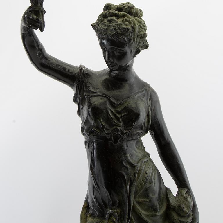 Candelabras/sculptures a pair 20th century.