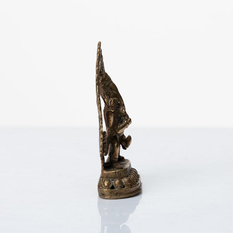 A bronze figure of Ganesha, Nepal, beginning of 20th Century.