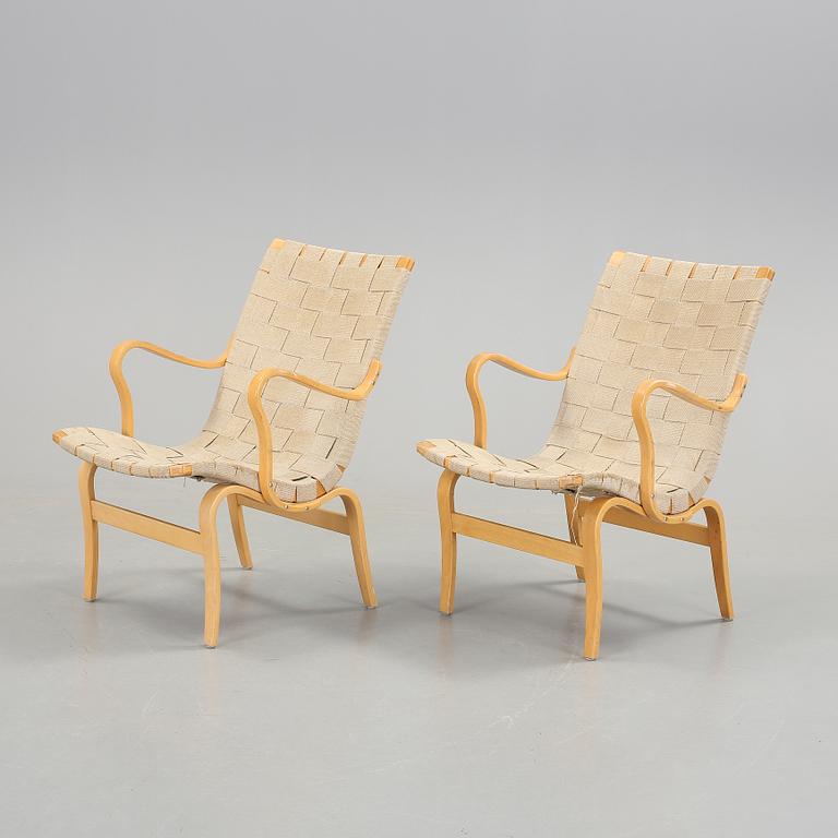 KARMSTOLAR, ett par, "Eva" Bruno Mathsson, Dux.