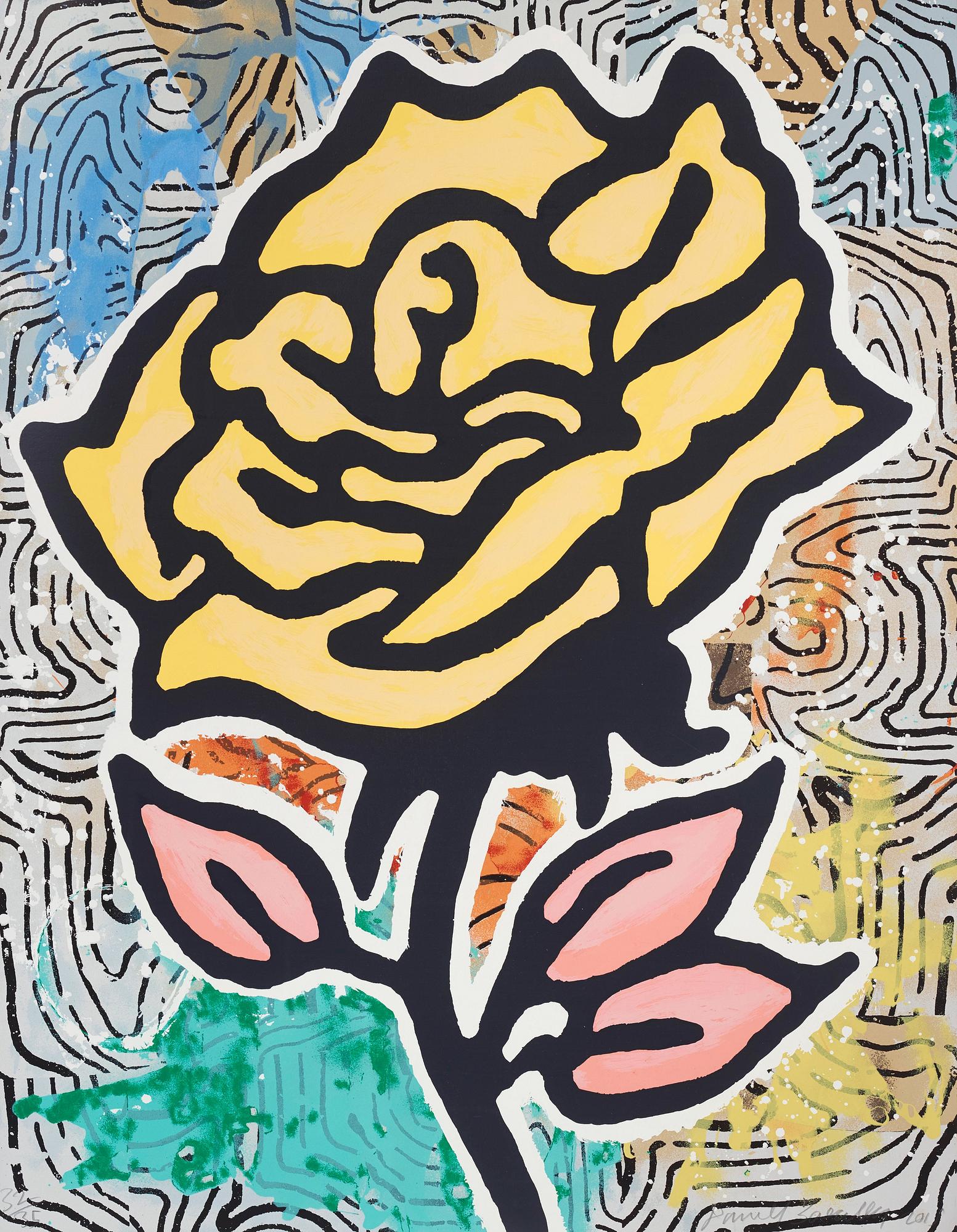 Donald Baechler, "Yellow Rose".