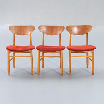 Chairs, 3 pcs, 1950s.