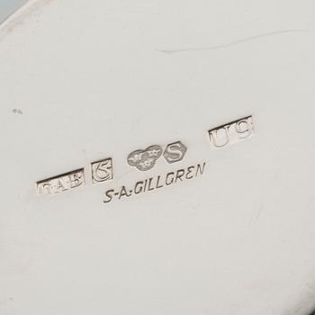 BÄGARE, SA Gillgren GAB, Stockholm 1964, silver, total vikt ca 280 g.