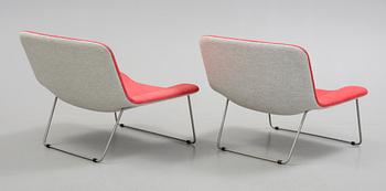 FÅTÖLJER, ett par, "Spring", Erwan Bouroullec, Cappellini, Italien. Formgivna år 2000.