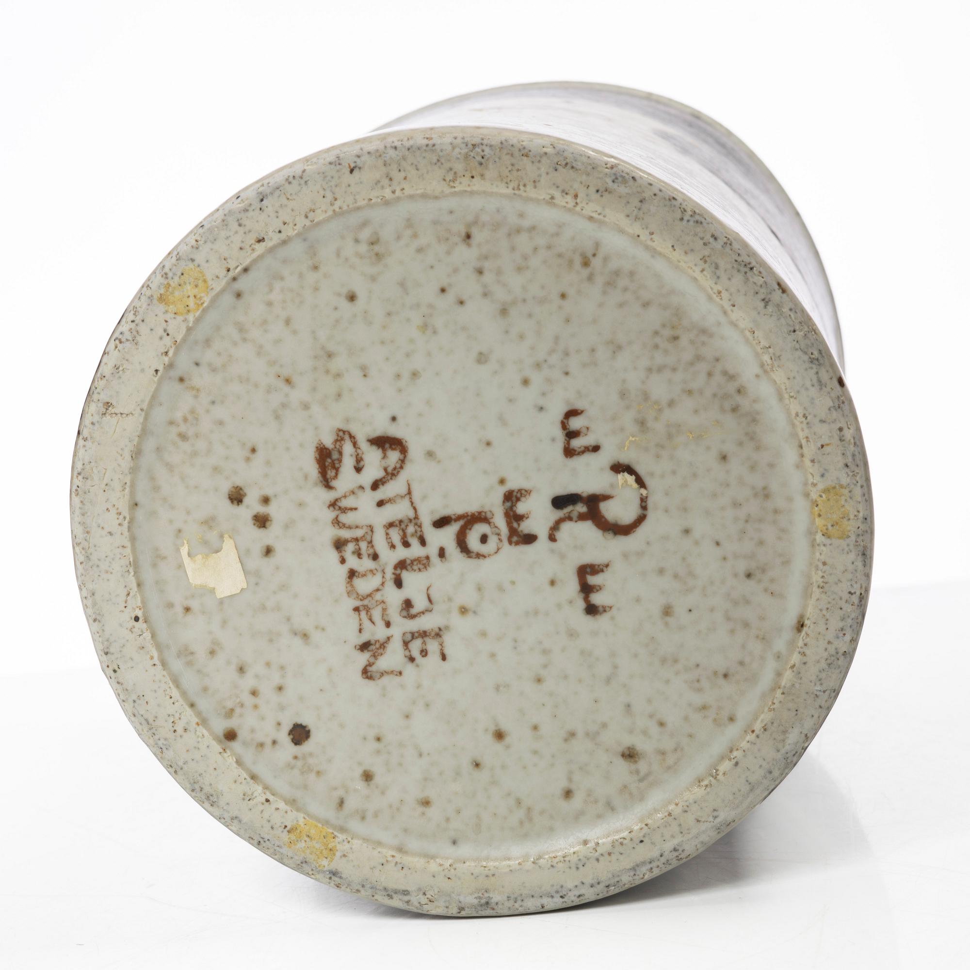 Inger Persson, Vase, stoneware, Rörstrand.