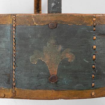 Förningskorg, Hälsingland, daterad 1820.