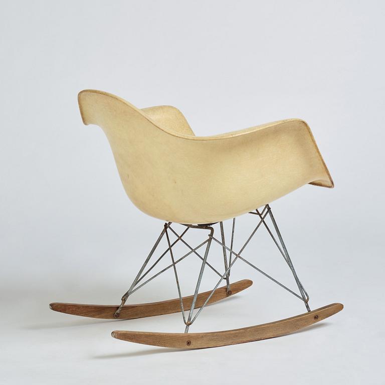 Charles & Ray Eames, "RAR", rope edge, gungstol, Zenith Plastics / Herman Miller 1950-tal.