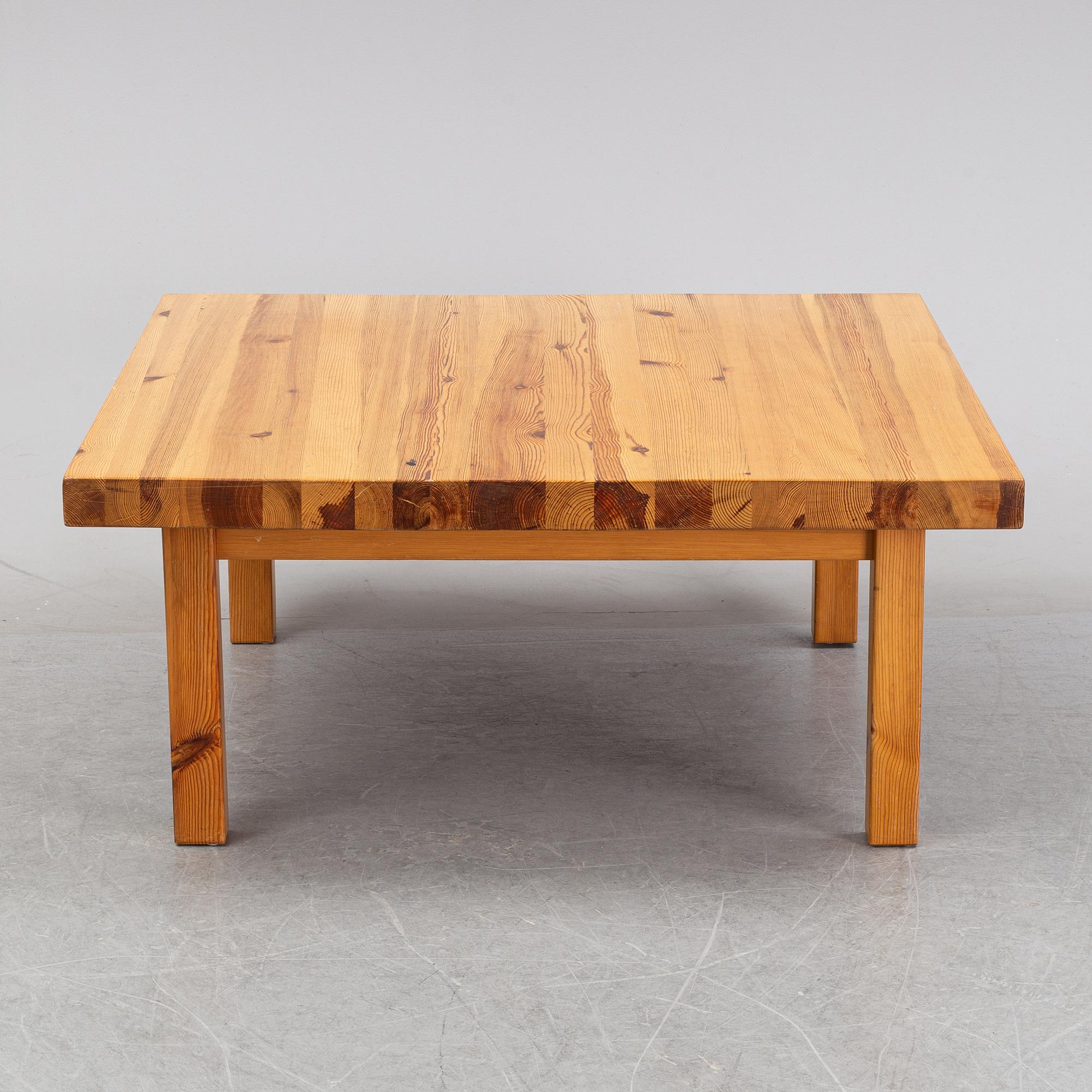 Uno & Östen Kristiansson, a pine table, Luxus 1970's.