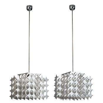 3. Mario Marenco, a pair of "Cynthia" ceiling lamps, for Artemide, Italy 1968.