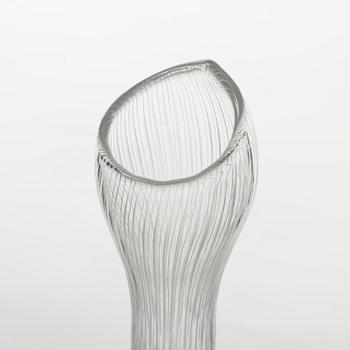 Tapio Wirkkala, a glass vase, signed.