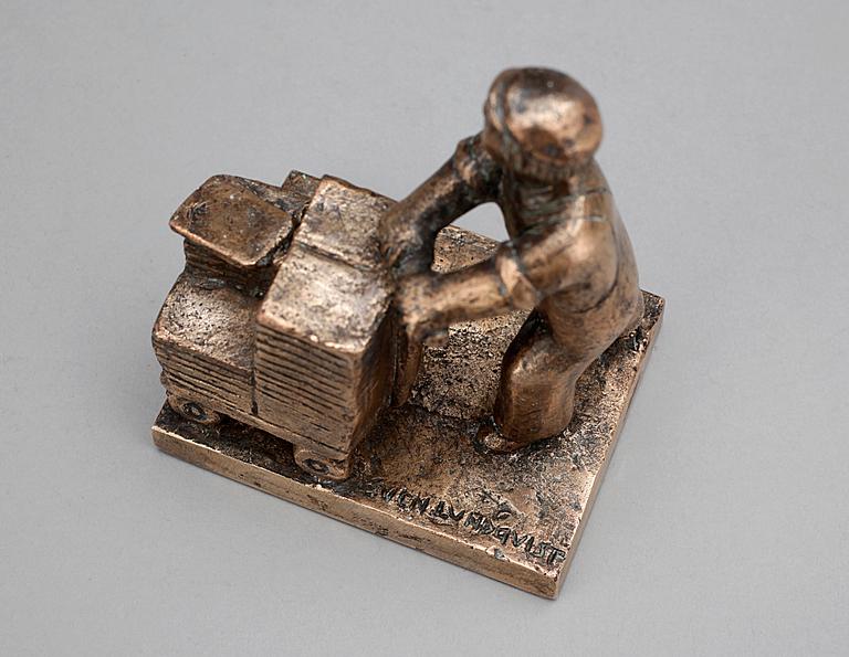 SVEN LUNDQVIST, skulptur, brons, sign.