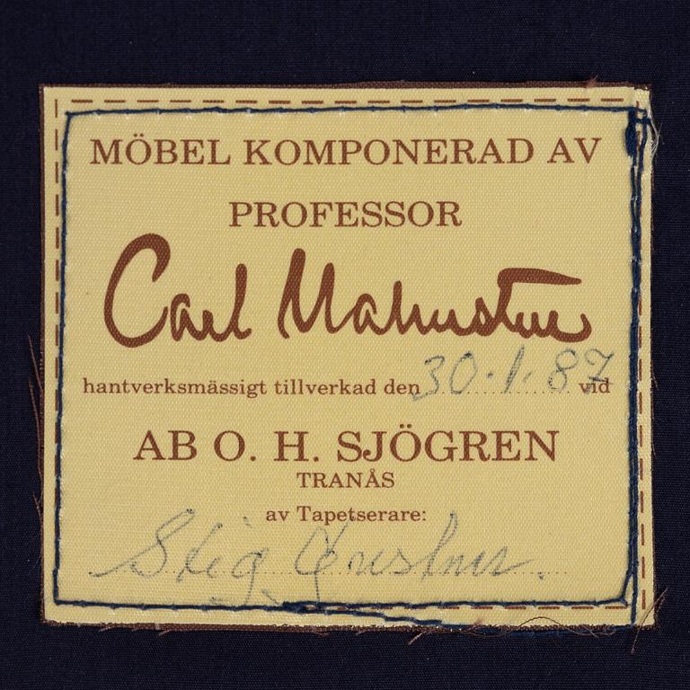Carl Malmsten, a 'Farmor' armchair, AB. O.H. Sjögren, Tranås, 1987.