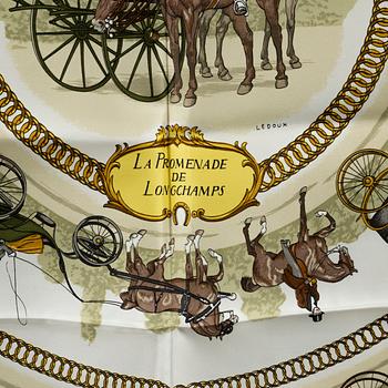Hermès, scarf, "La Promenade de Longchamps".