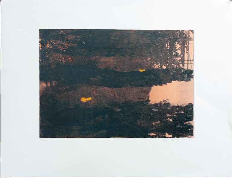 OLA BILLGREN, färglitografi, sign, dat -82 och numr 81/100.