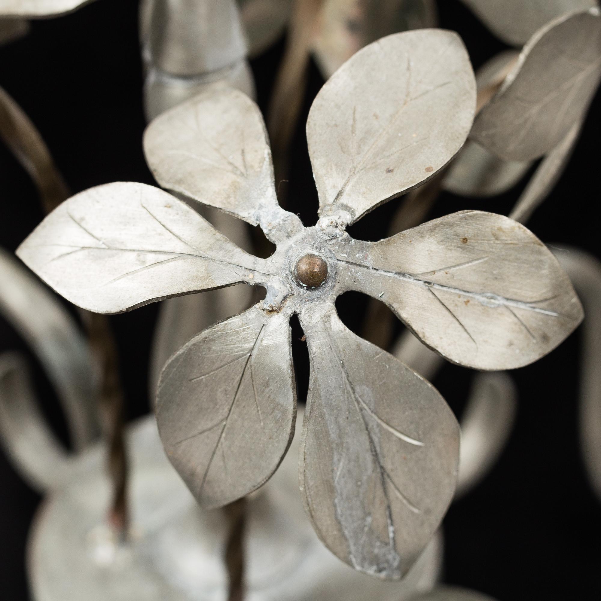 ESTRID ERICSON, a model 104 pewter chandelier, Svenskt Tenn, 1920's.