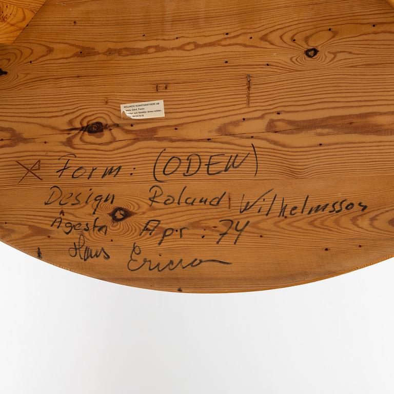 Roland Wilhelmsson, a dining table, 'Oden', Ågesta, 1974.