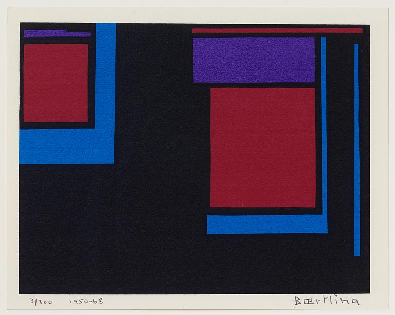 Olle Baertling, silkscreen in colours, 1950-68, signed 3/300.