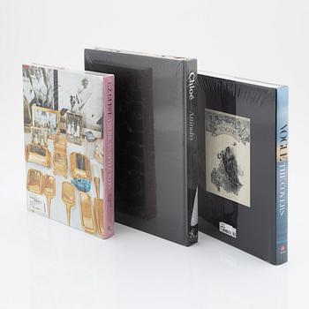 A set of three books.