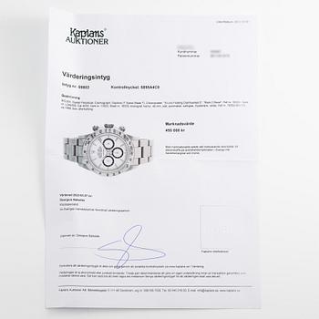 Rolex, Daytona, "Floating Cosmograph", "Inverted 6", "225 Bezel", "Zenith", chronograph, wristwatch, 40 mm.