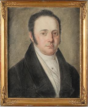 OKÄND KONSTNÄR, blandteknik, osignerad, 1800-talets första hälft.