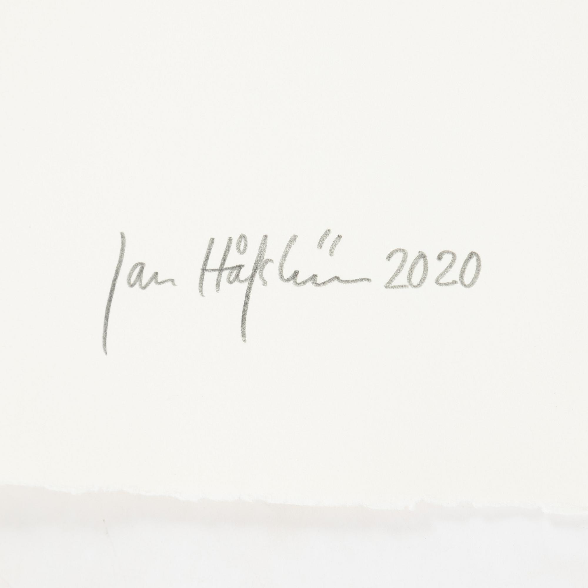 Jan Håfström, etching in colours, 2020, signed 45/50.