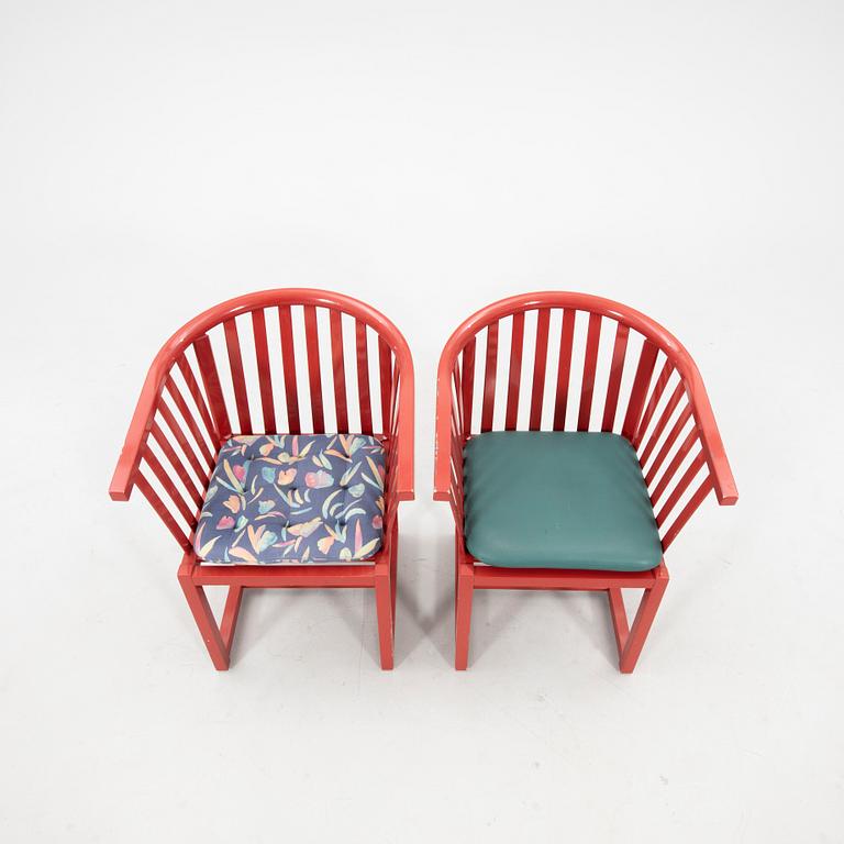 Åke Axelsson, karmstolar 3 st "Vaxholmaren", Gärsnäs sent 1900-tal.