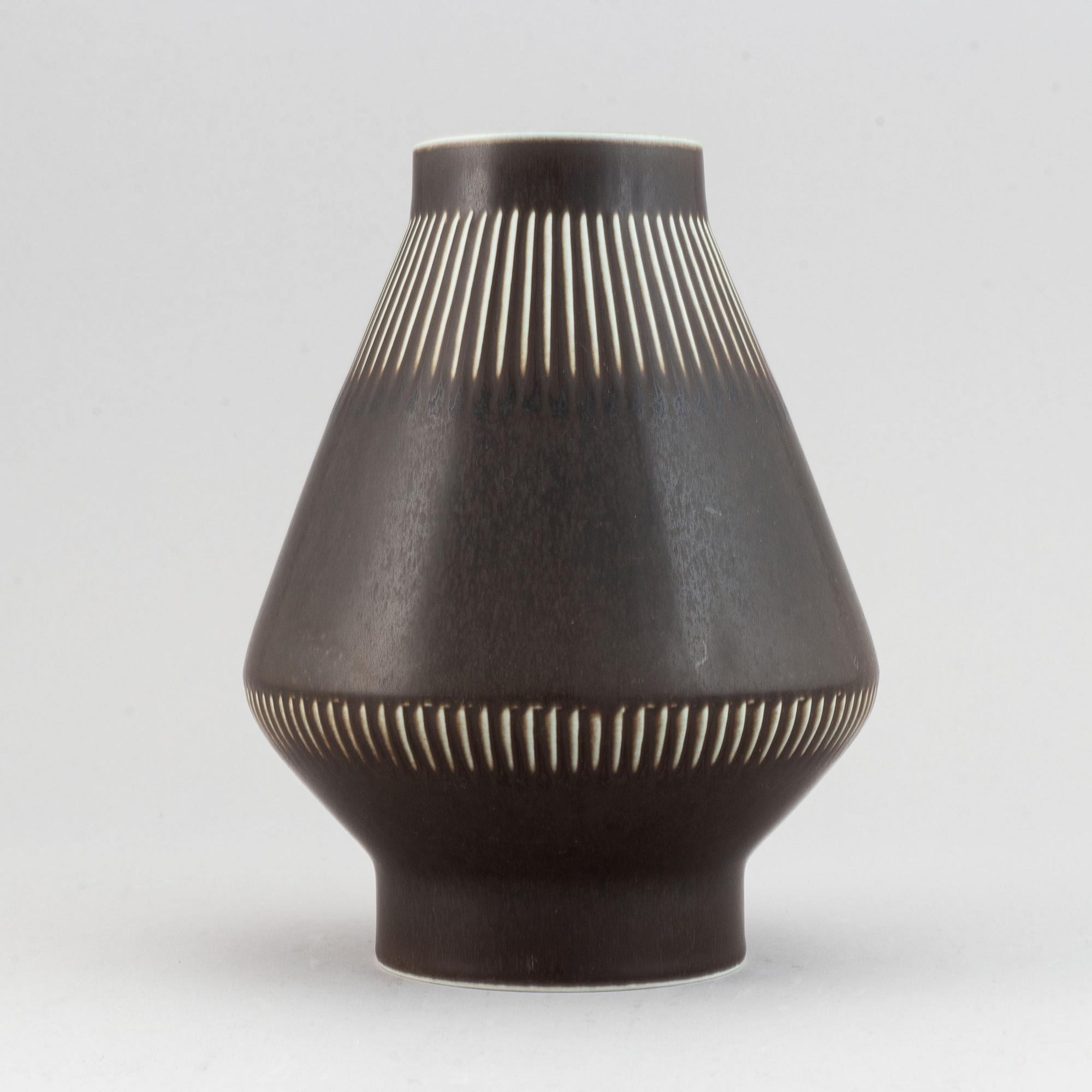 Carl-Harry Stålhane, a stoneware vas for Rörstrand, Sweden.