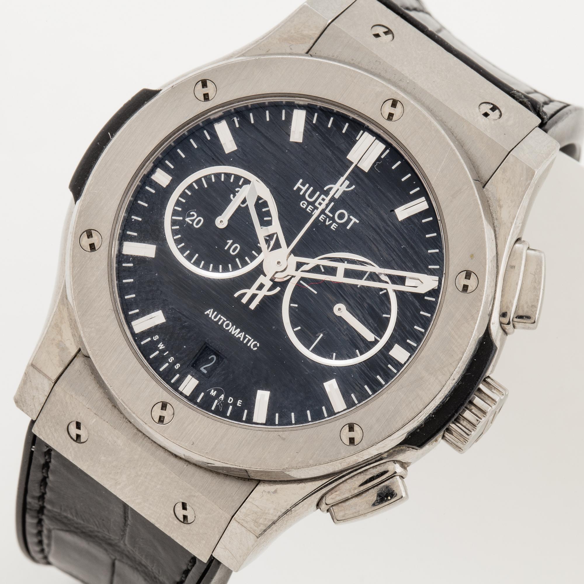 Hublot, Classic Fusion, chronograph, wristwatch, 42 mm.