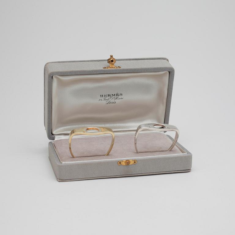 HERMÈS, a pair of serviette rings.